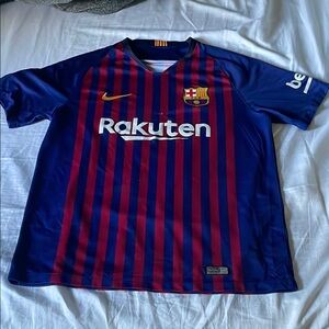 Nike FC Barcelona Blue and Red Jersey